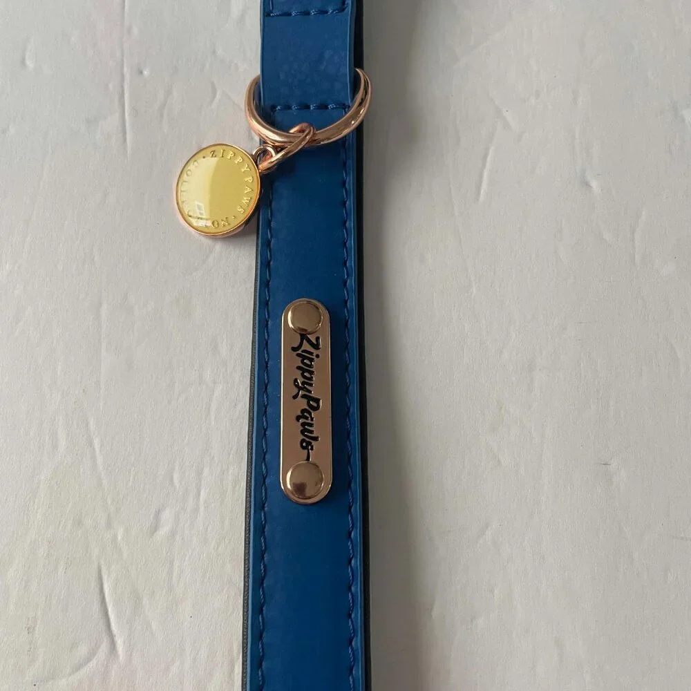 Zippy Paws Vivid Collection Leather Dog Collar Size M- NWT